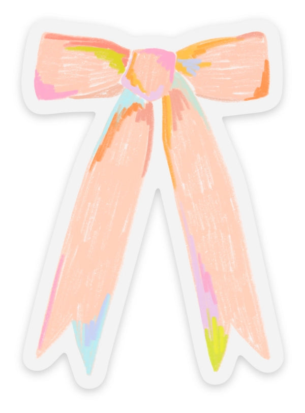 EBD Clear Blush Bow Sticker -  - Stickers - Feliz Modern