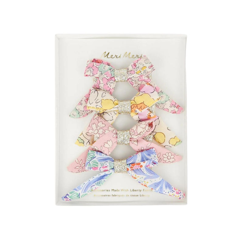 MM Floral Bow Hair Clips -  - Hair Accessories - Feliz Modern