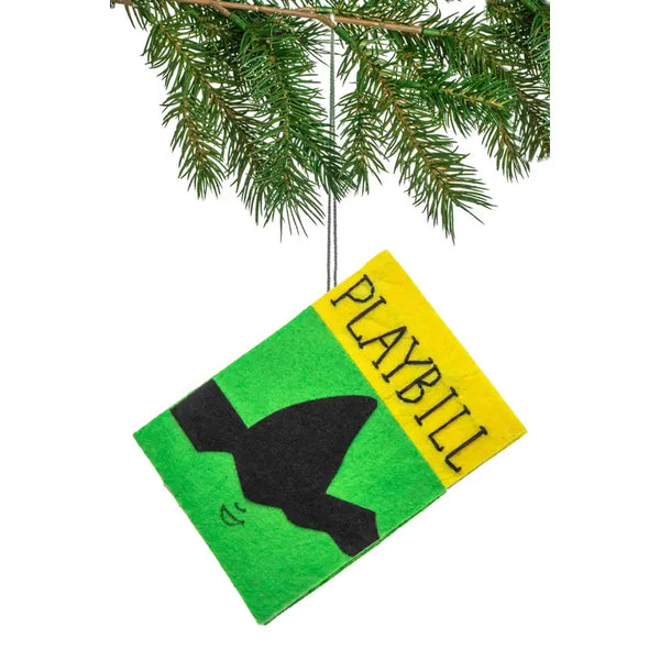 SROB Playbill Felt Ornament - - Christmas - Feliz Modern