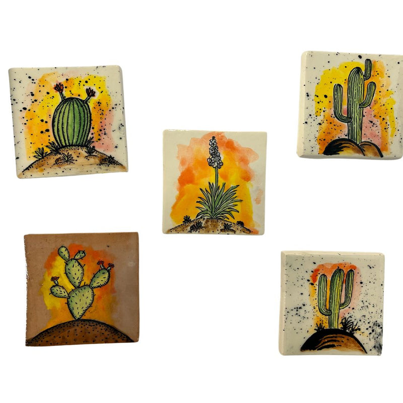 ENAD Small Coaster Tiles - Cactus - Drinkware - Feliz Modern