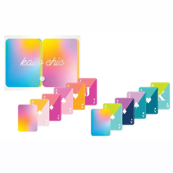 KAC* Gradient + Color Block Playing Card Set - - Games - Feliz Modern