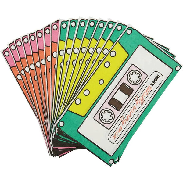 KAC Cassette Tape Paper Napkins -  - Tea Towels & Napkins - Feliz Modern