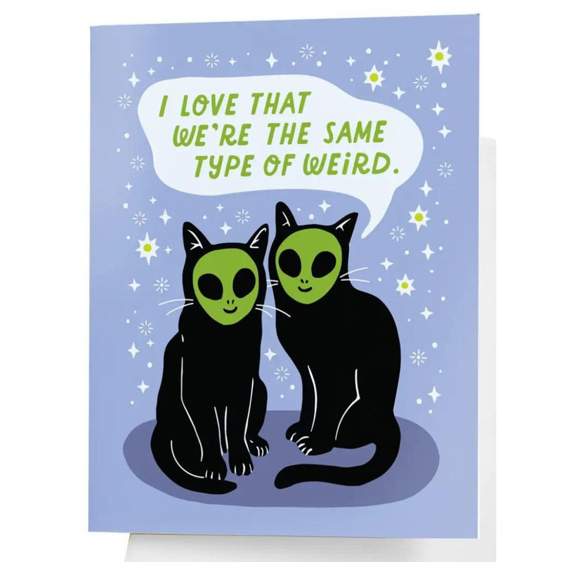 FES Alien Cat Friends Card -  - Cards - Feliz Modern
