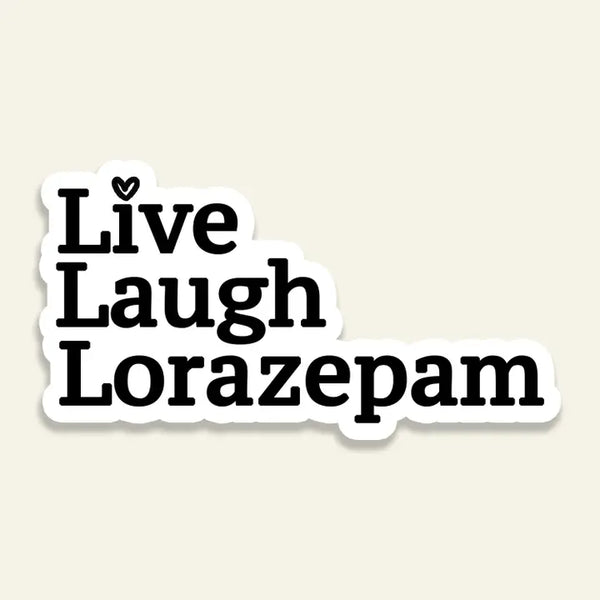 CDC Lorazepam Sticker - - Stickers - Feliz Modern