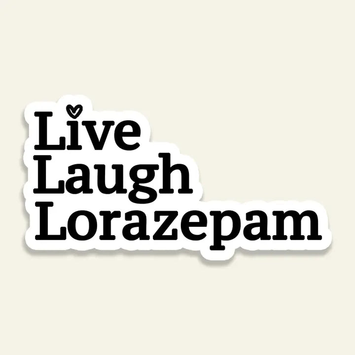 CDC Lorazepam Sticker - - Stickers - Feliz Modern
