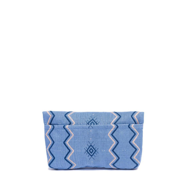 MOGL Blue Zig Zag Clutch -  - Bags - Feliz Modern