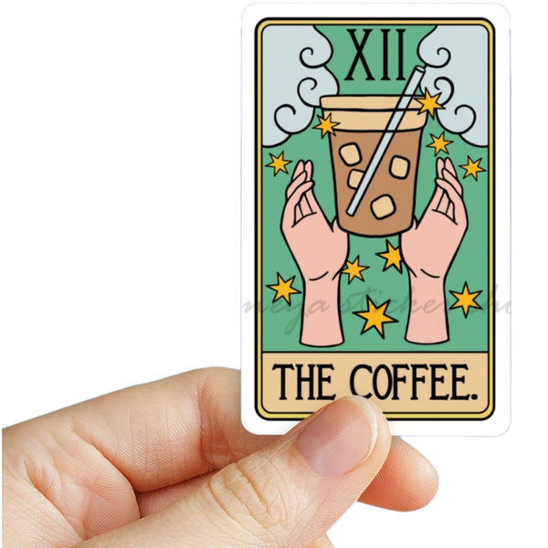 NSS Tarot Coffee Sticker -  - Stickers - Feliz Modern