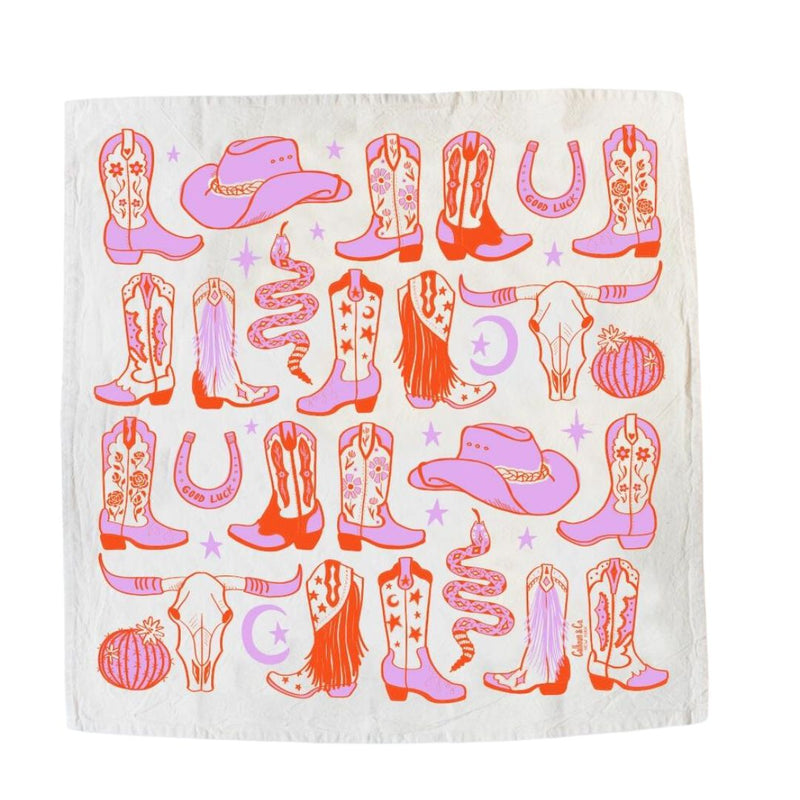 CNAC Howdy Cowgirl! Tea Towel -  - Tea Towels & Napkins - Feliz Modern