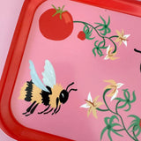 CENL Tomatoes and Bumblebee Tray - - Trays - Feliz Modern