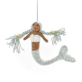 FSG Magical Mermaids Felt Ornaments - River/Blue - Christmas - Feliz Modern