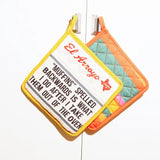 *ELAO Funny Pot Holder Set - - Tea Towels & Napkins - Feliz Modern