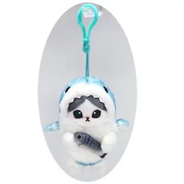 KWD Shark Cat Plush Keychain - Light Blue - Keychains - Feliz Modern