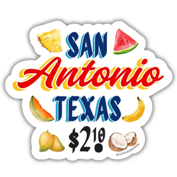 NAT San Antonio Frutería Sticker - - Stickers - Feliz Modern