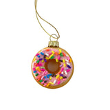 CFC Donut With Sprinkles Ornament - Pink - Christmas - Feliz Modern