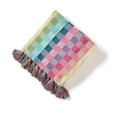 SRVI Rainbow Gingham Throw Blanket - - Pillows & Throws - Feliz Modern