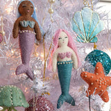 SRVI Aqua Mermaid Ornament - - Christmas - Feliz Modern
