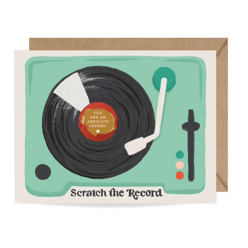 IKP Record Player Scratch Off Card – Feliz Modern