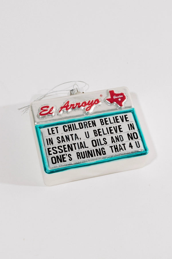 ELAO Believe in Santa Ornament - - Christmas - Feliz Modern