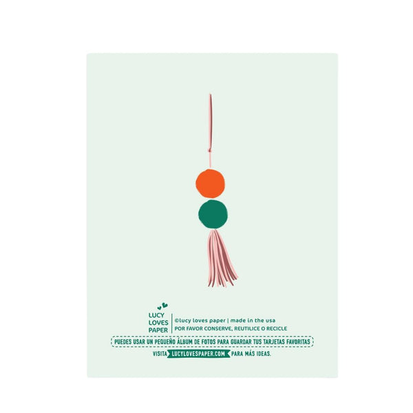 LLP Feliz Cumpleanos Tassel Card -  - Cards - Feliz Modern