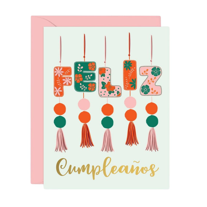 LLP Feliz Cumpleanos Tassel Card -  - Cards - Feliz Modern