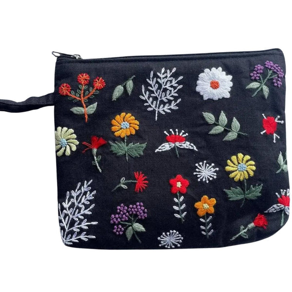 QECF Flowers Cosmetic Bag -  - Bags - Feliz Modern
