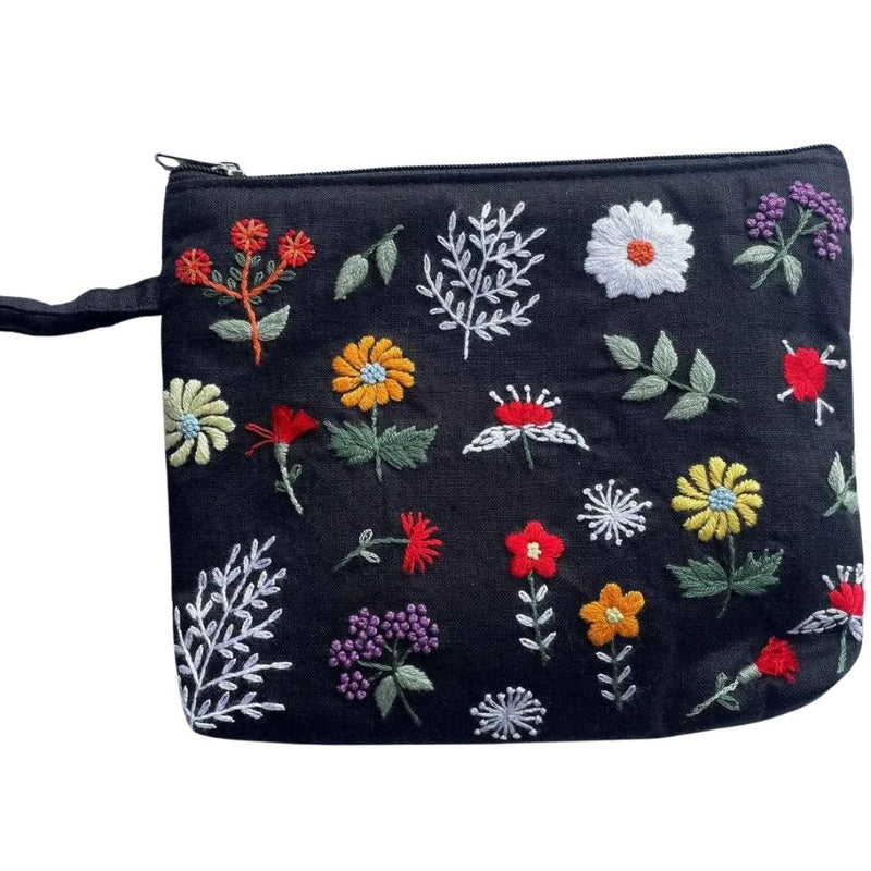QECF Flowers Cosmetic Bag -  - Bags - Feliz Modern