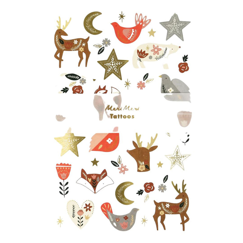 MM Folk Woodland Tattoo Sheet -  - Party Supplies - Feliz Modern