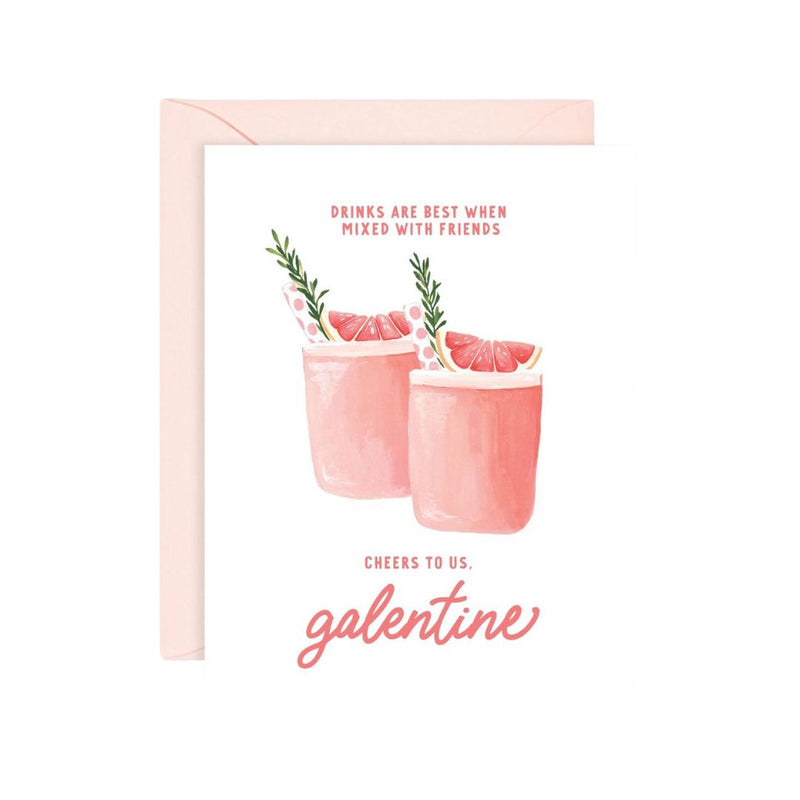 IMGC Pink Cocktails Galentines Card -  - Cards - Feliz Modern