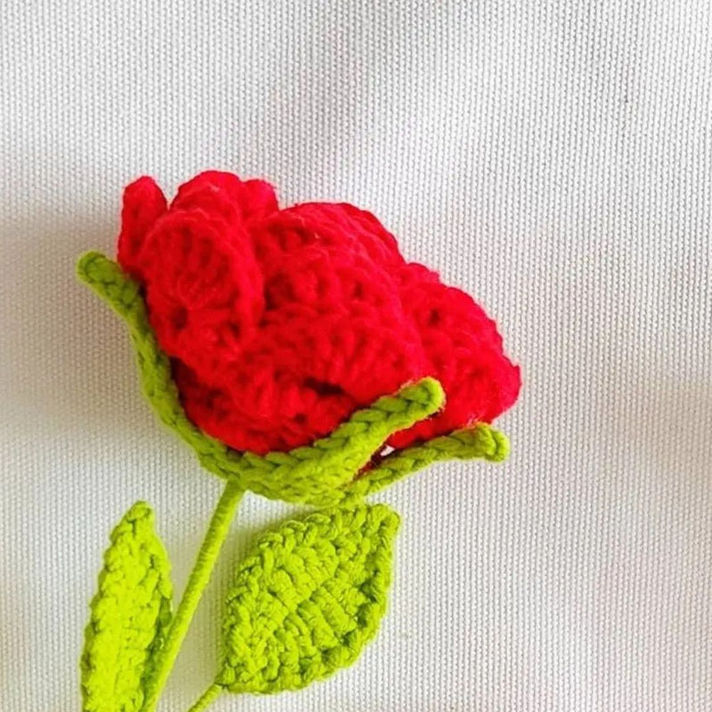 QECF Crochet Rose - Red - Decor Objects - Feliz Modern