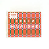 AAPK* Feliz Navidad Plaid Cards Box Set - - Cards - Feliz Modern