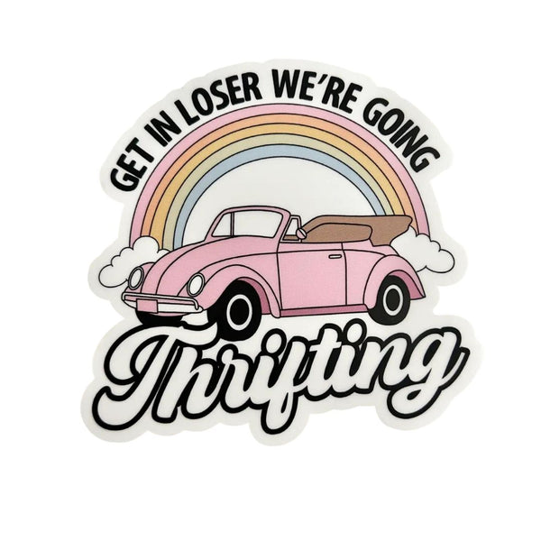 HPBD We're Going Thrifting Car Decal -  - Stickers - Feliz Modern