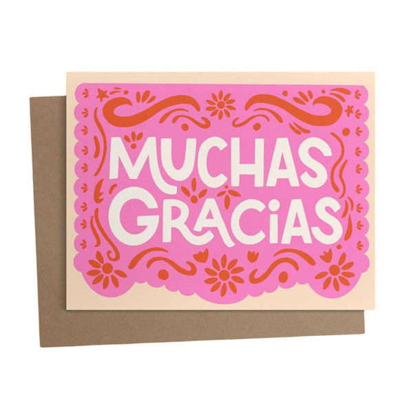 AAPK Papel Picado Muchas Gracias Card -  - Cards - Feliz Modern