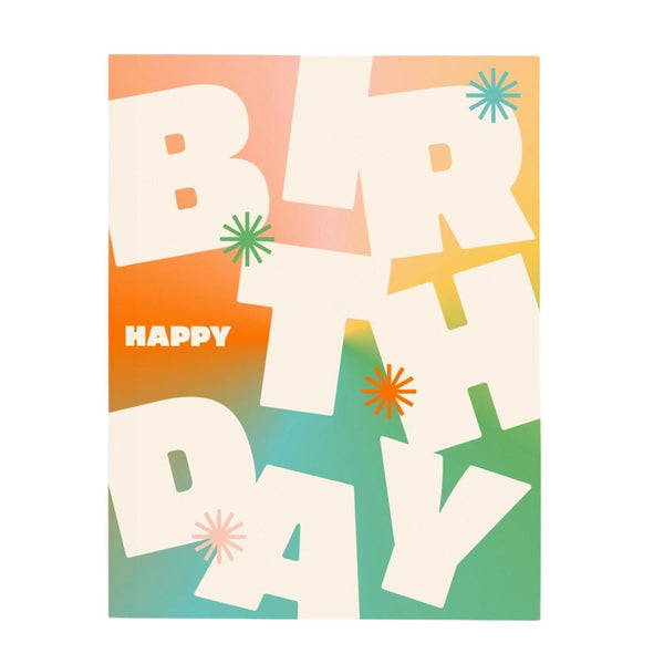 PPAS Gradient Birthday Card -  - Cards - Feliz Modern