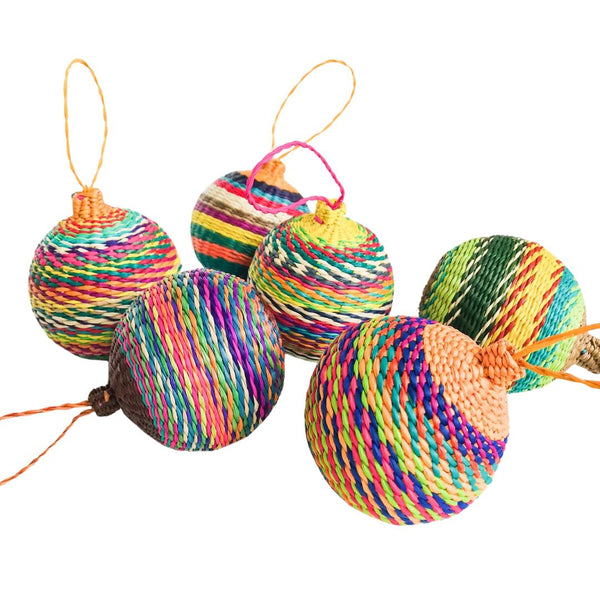 BLRT Handwoven Ornament Ball - Medium - Christmas - Feliz Modern