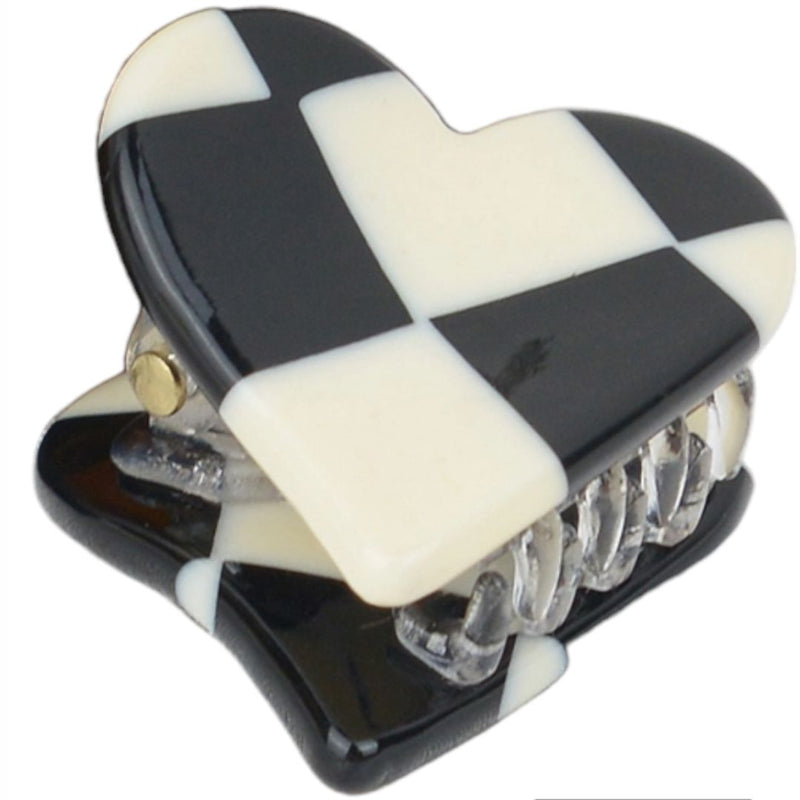 TDAS Checkered Heart Hair Clip -  - Hair Accessories - Feliz Modern
