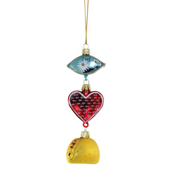 CFC Eye Heart Tacos Ornament -  - Christmas - Feliz Modern