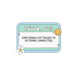 SEAV Attached To Fictional Characters Sticker -  - Stickers - Feliz Modern
