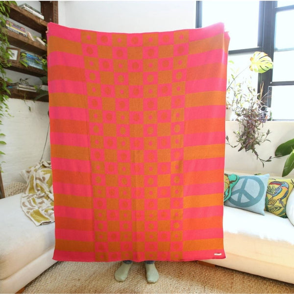 CNAC Hot Pink Blanket -  - Pillows & Throws - Feliz Modern