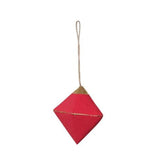 CCO Paper Mache Geometric Ornaments - Hot Pink - Christmas - Feliz Modern