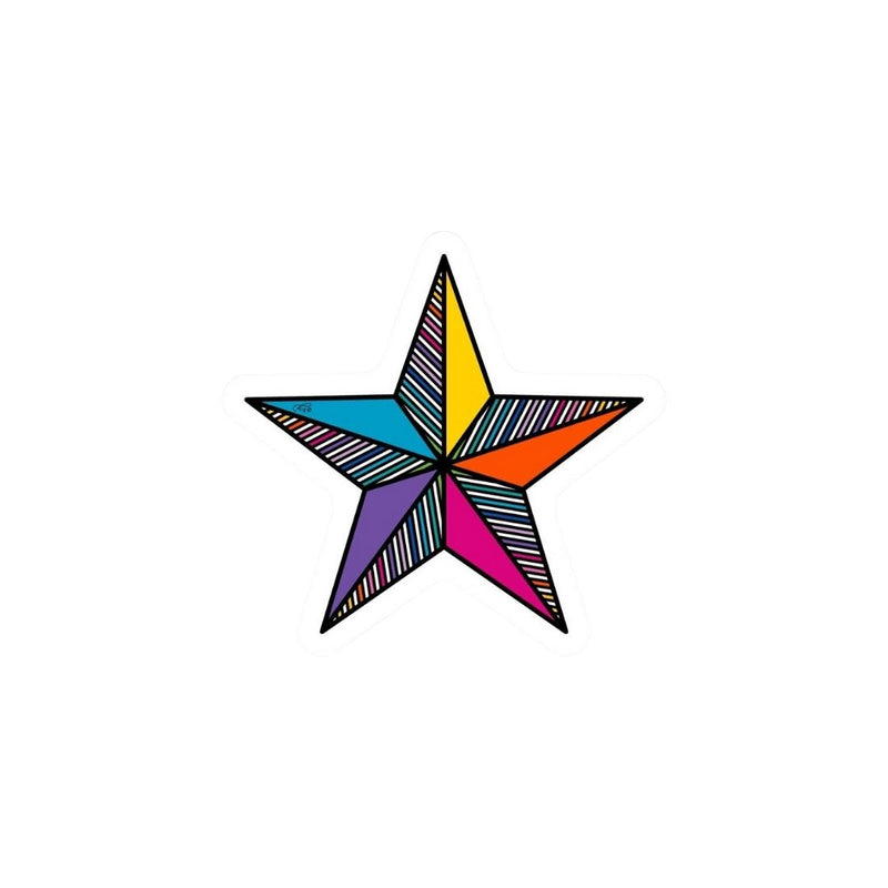 KRE Star Rainbow Sticker -  - Stickers - Feliz Modern