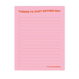 THSA I'd Just Rather Not Notepad -  - Office & Stationery - Feliz Modern