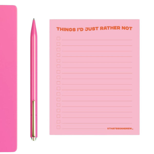 THSA I'd Just Rather Not Notepad -  - Office & Stationery - Feliz Modern