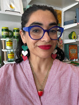FTH Heart Dangle Earrings