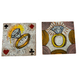 ENAD Large Coaster Tiles - Diamond Ring - Decor Objects - Feliz Modern