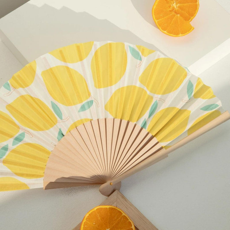 HLFR Lemon Wooden Fan -  - Beauty & Wellness - Feliz Modern