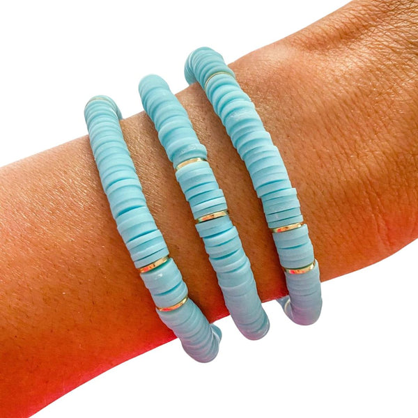 SVBL* Neon Beaded Bracelet - Light Blue - Bracelets - Feliz Modern