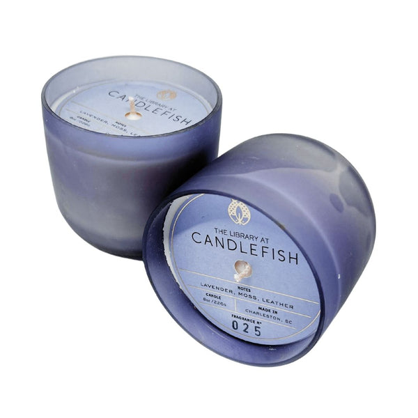CNFH* Light Blue Frosted Glass Candle - - Candles - Feliz Modern