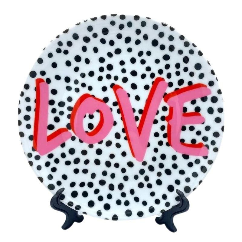 ATWW* Love Polka Dot 10in Plate - - Plates - Feliz Modern
