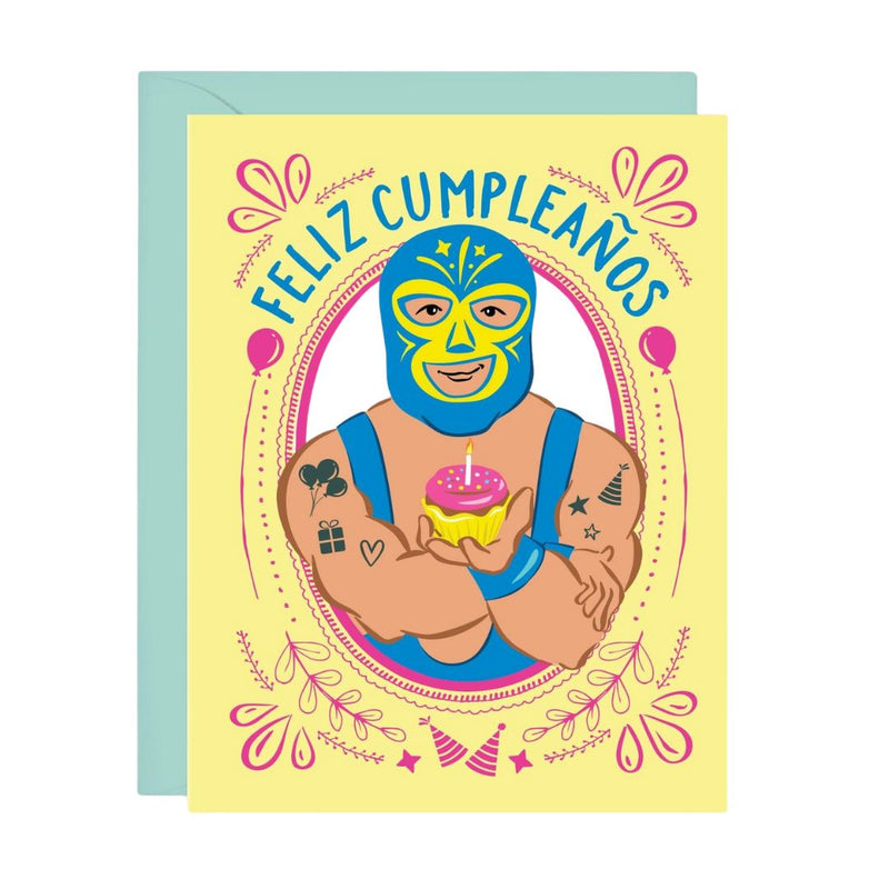 LLP Feliz Cumpleaños Lucha Card -  - Cards - Feliz Modern