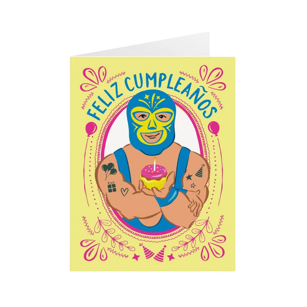 LLP Feliz Cumpleaños Lucha Card -  - Cards - Feliz Modern